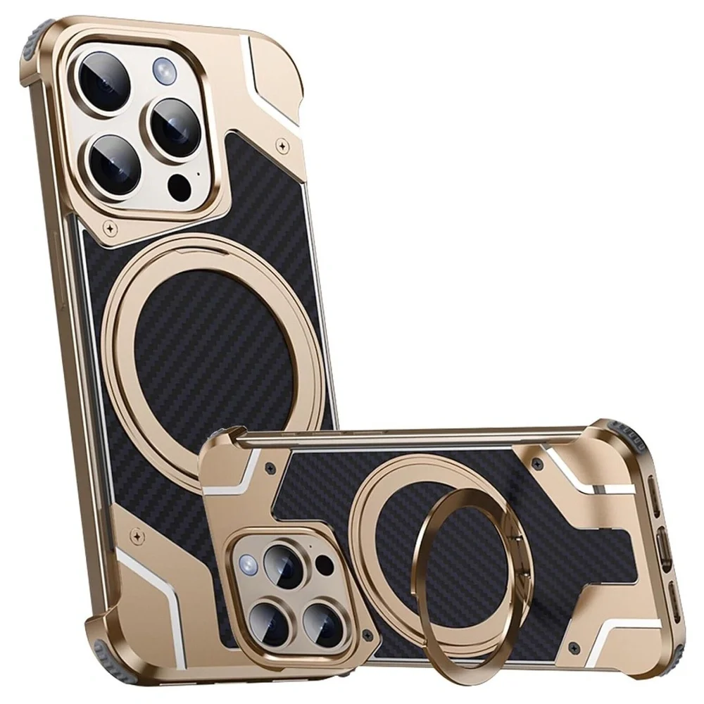 iPhone 16 Pro Max Metal Carbon Fiber Case